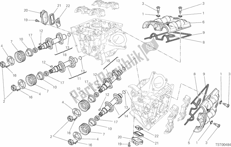 Todas las partes para Culata: Sistema De Distribución de Ducati Hypermotard Hyperstrada Thailand 821 2015